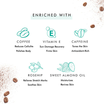 mCaffeine Raw Coffee Body Polishing Oil - Distacart
