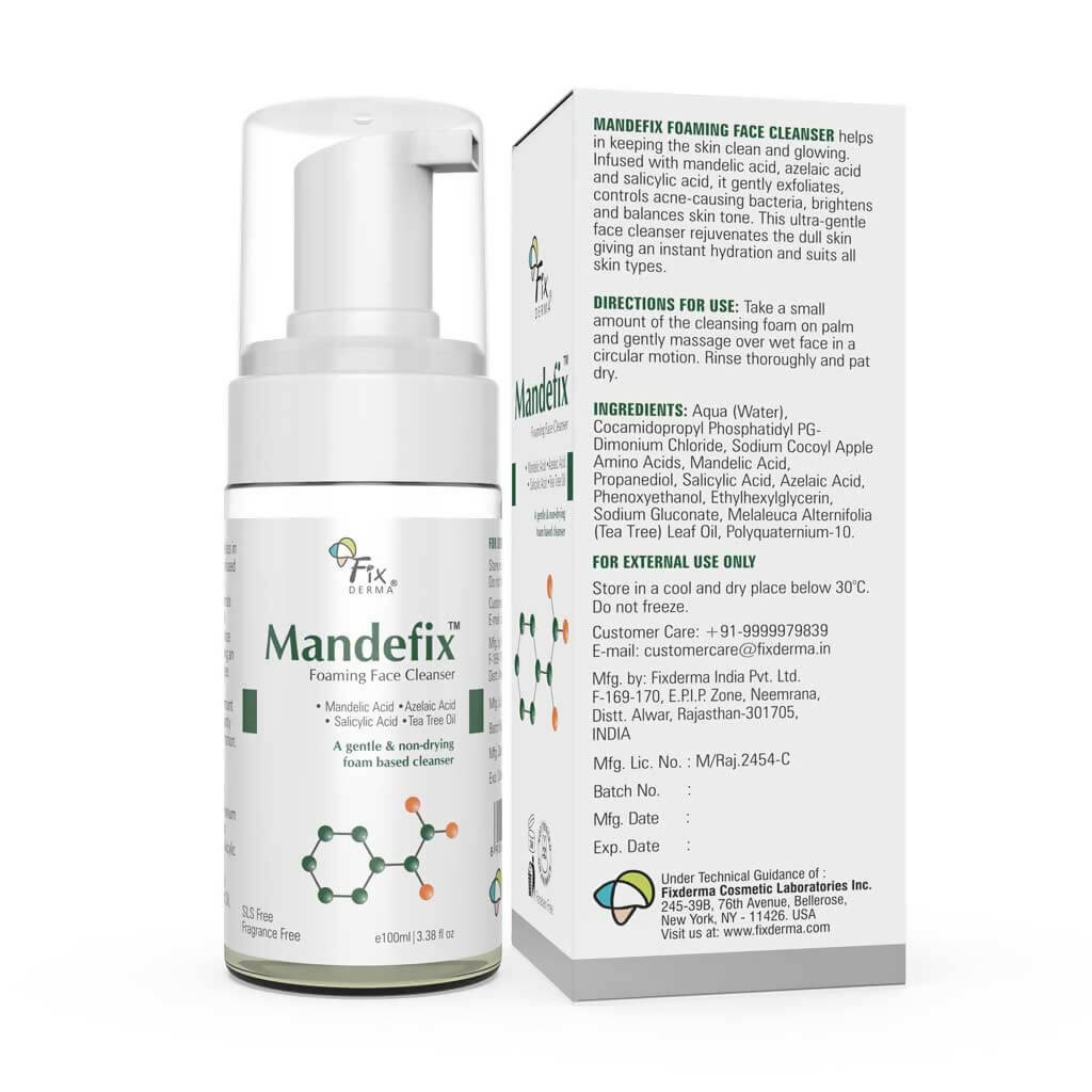 Fixderma Mandefix Foaming Face Cleanser - Distacart