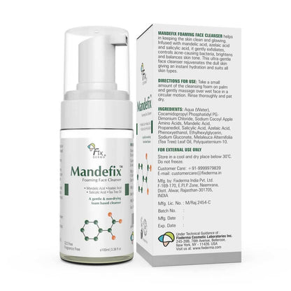 Fixderma Mandefix Foaming Face Cleanser - Distacart