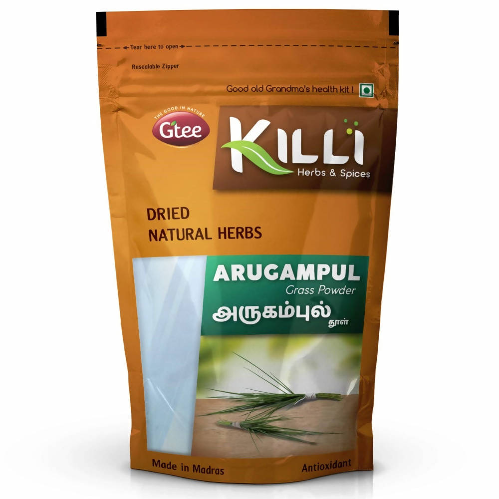 Killi Herbs Arugampul Grass Powder (Bermuda) - Distacart