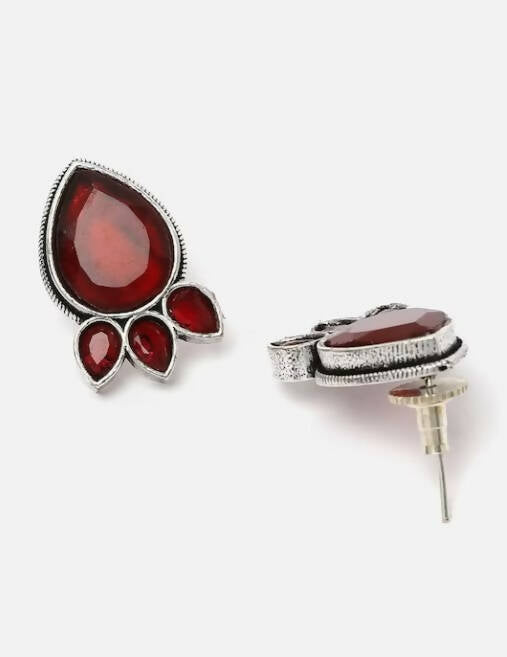 Teardrop Shaped Studs Earrings for Women & Girls By House of Ree - Distacart