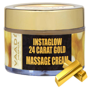 Vaadi Herbals Instaglow 24 Carat Gold Massage Cream - Distacart