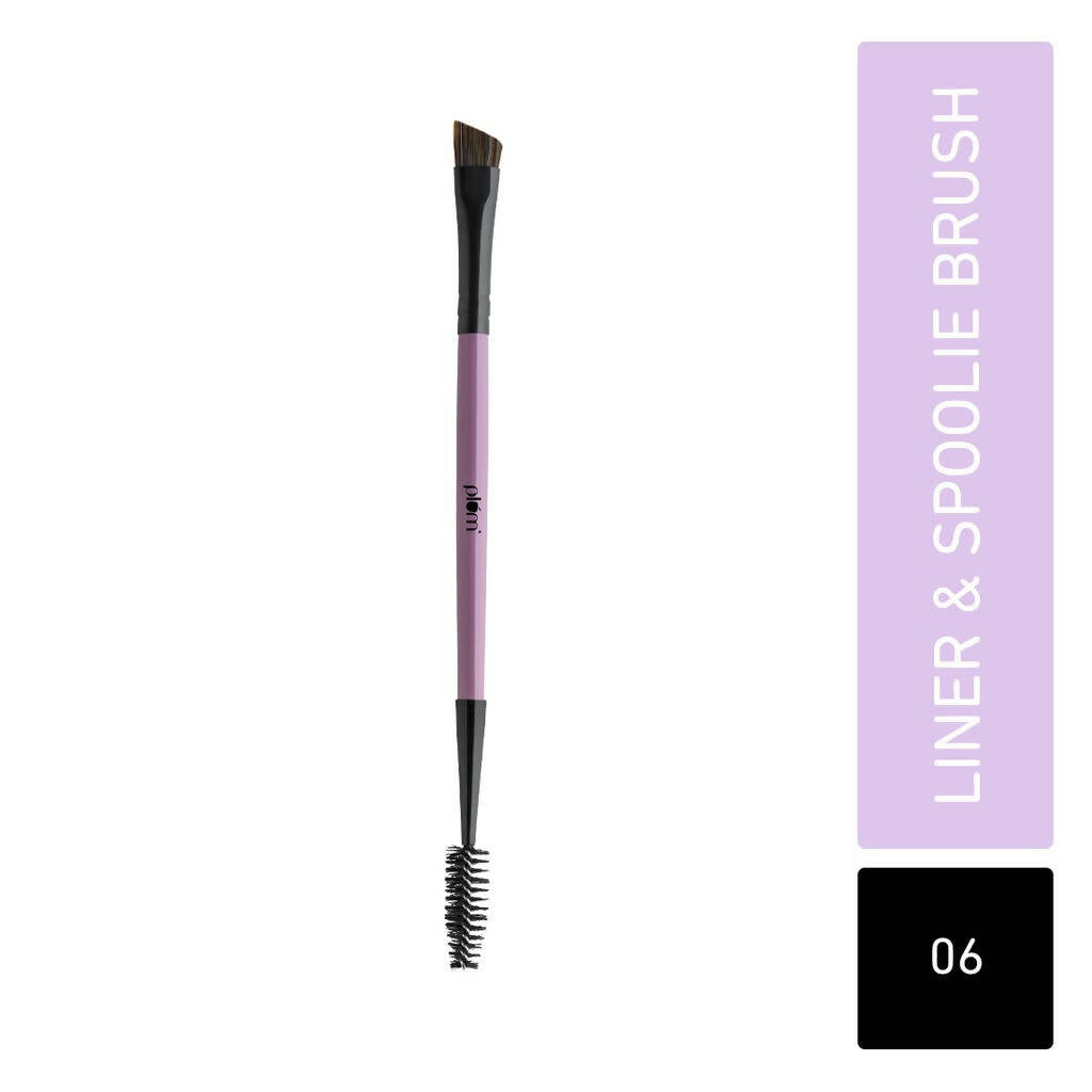 Plum Soft Blend Liner & Spoolie Brush Easy Pick-up 06 - Distacart