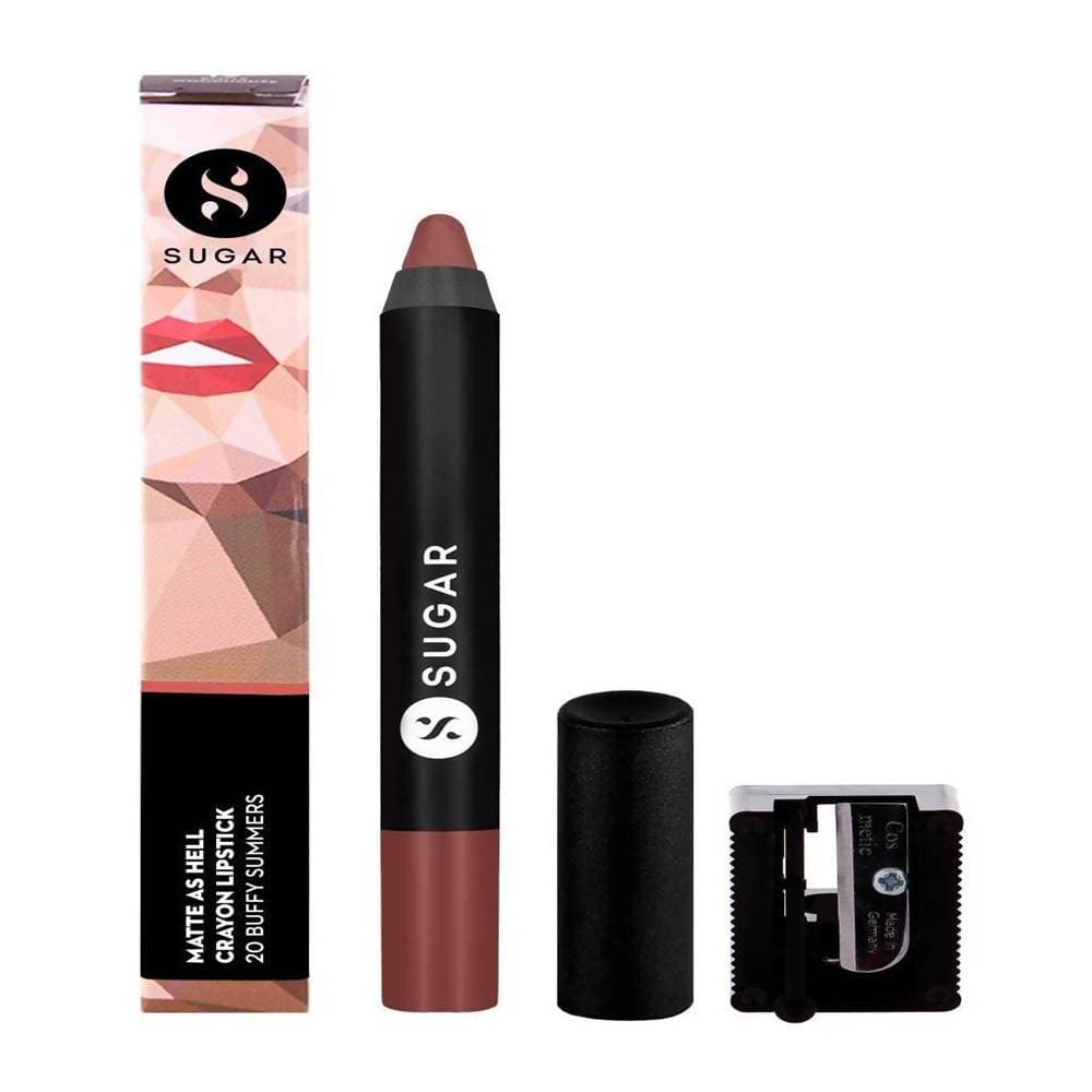 Sugar Matte As Hell Crayon Lipstick - Buffy Summers (Mid-tone Warm Nude) - Distacart