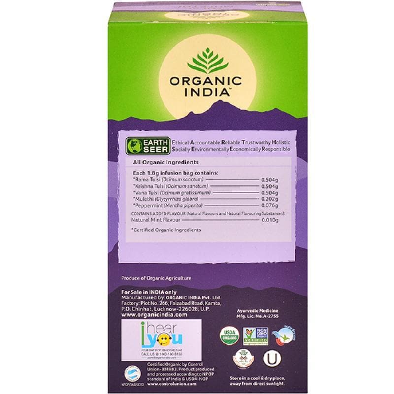 Organic India Tulsi Mulethi 25 Tea Bags - Distacart