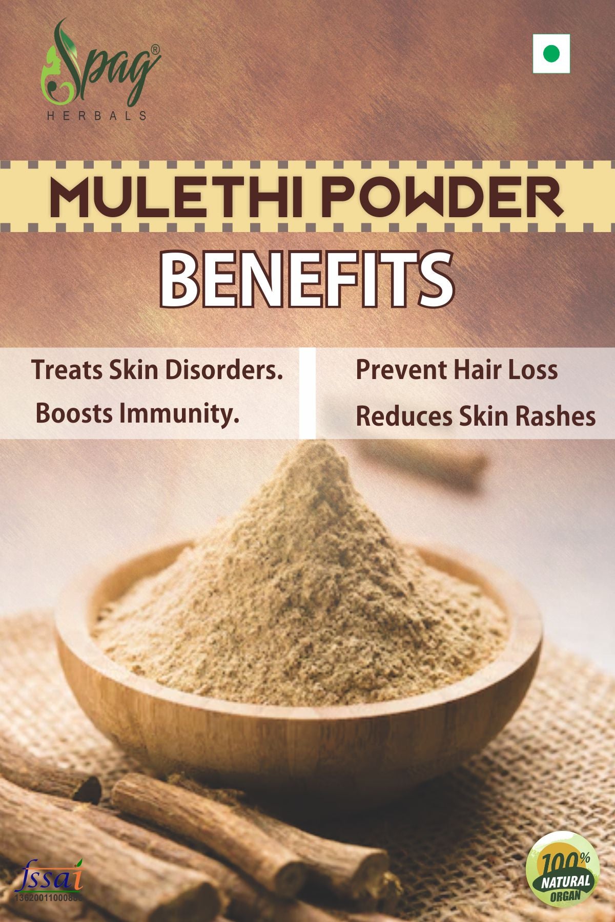 Spag Herbals Mulethi Powder - Distacart