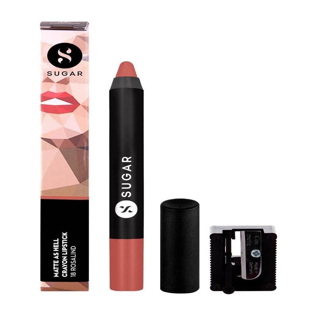 Sugar Matte As Hell Crayon Lipstick - Rosalind (Nude Rose) - Distacart