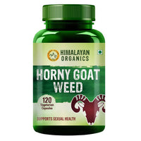 Thumbnail for Himalayan Organics Horny Goat Weed Supports Sexual Health: 120 Vegetarian Capsules