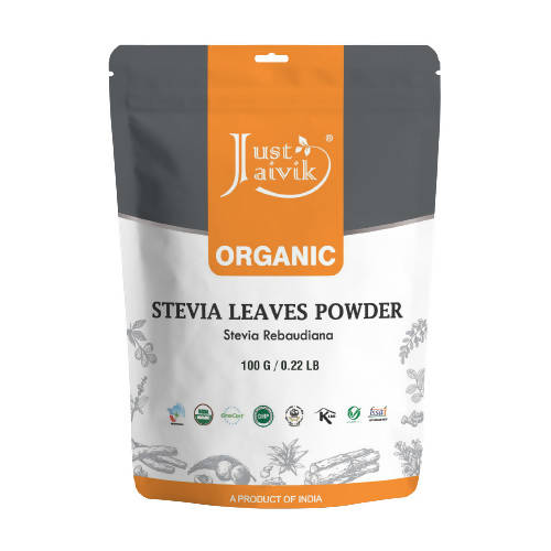 Just Jaivik Organic Stevia Leaves Powder