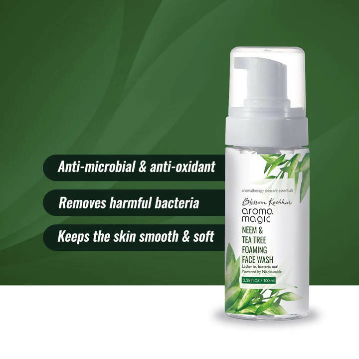 Blossom Kochhar Aroma Magic Neem & Tea Tree Foaming Face Wash - Distacart
