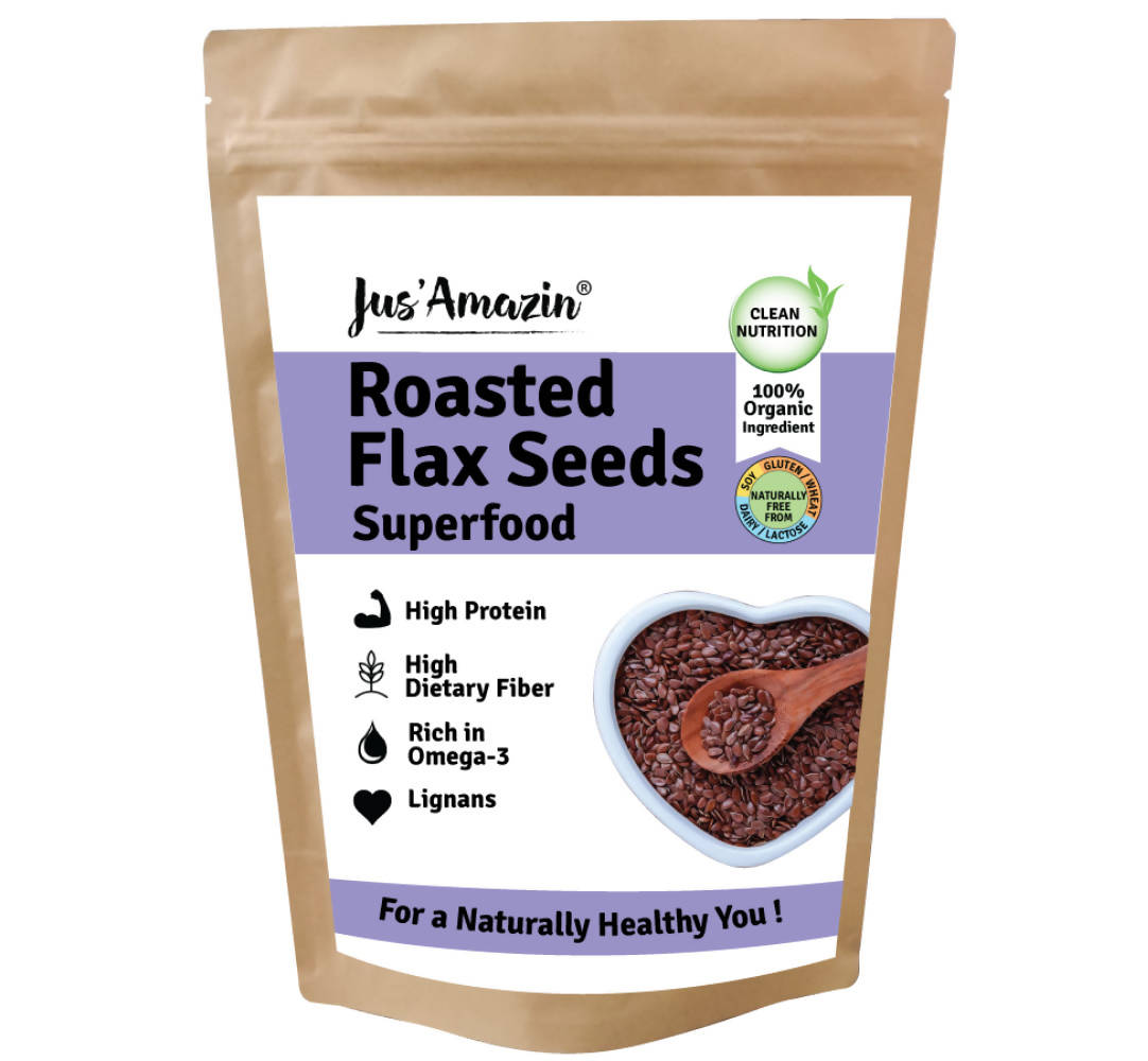 Jus Amazin Roasted Flax Seeds Superfood - Distacart