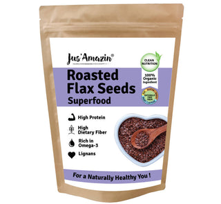 Jus Amazin Roasted Flax Seeds Superfood - Distacart