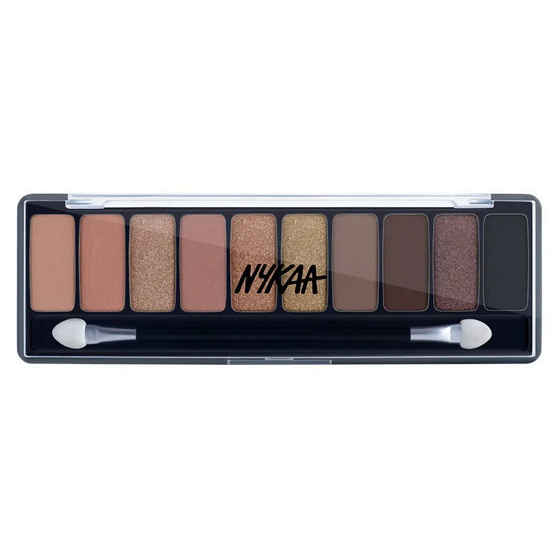 Nykaa Eyes On Me! 10-in-1 Eyeshadow Palette - Smokey at 8 - Distacart