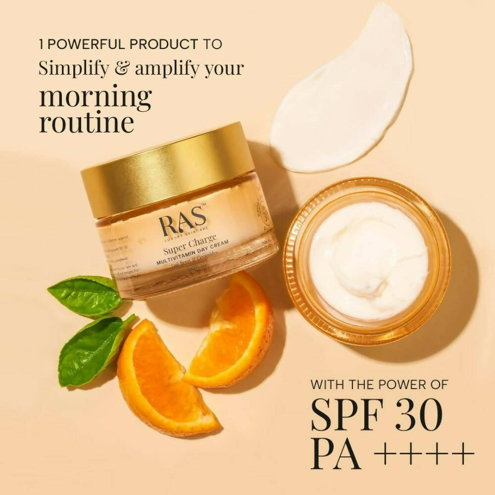 Ras Luxury Oils Super Charge Day Cream with Multivitamin SPF 30 - Distacart