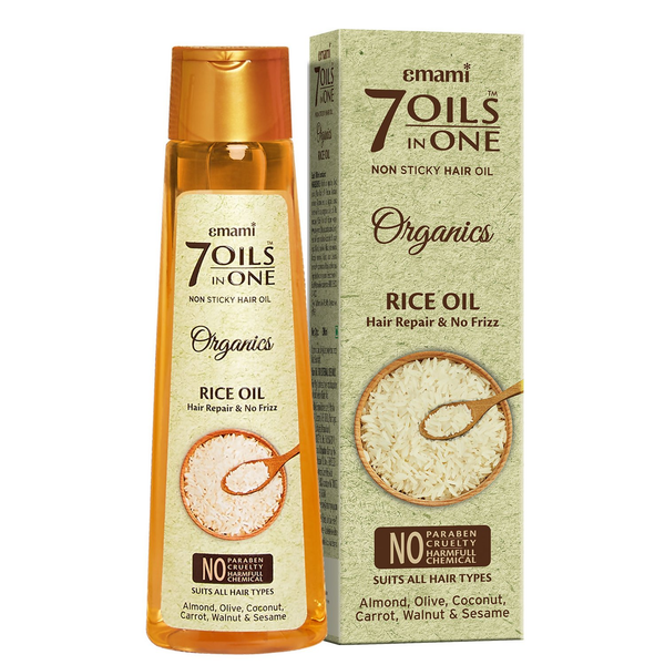 Emami 7 Oils In One Organics Rice Hair Oil - Distacart