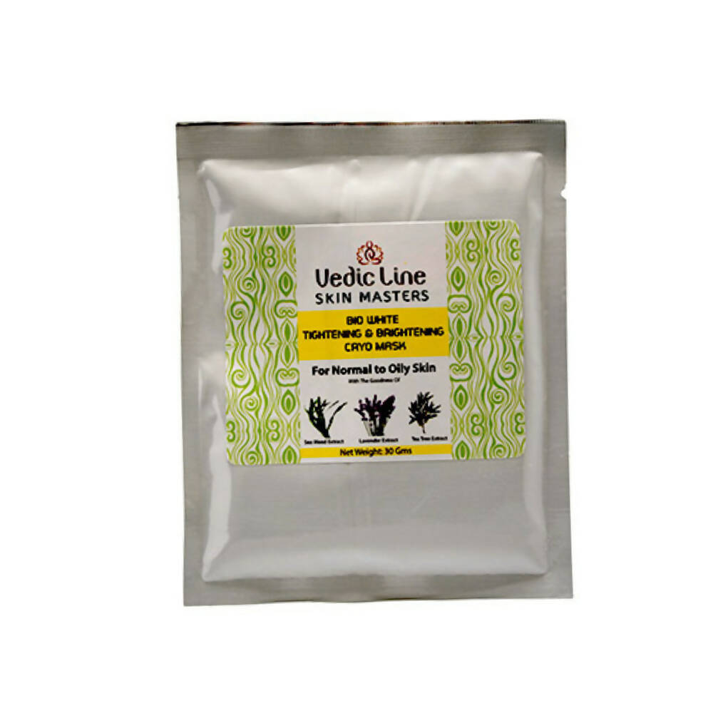 Vedic Line Skin Masters Bio White Cryo Mask for Normal to Oily Skin - Distacart