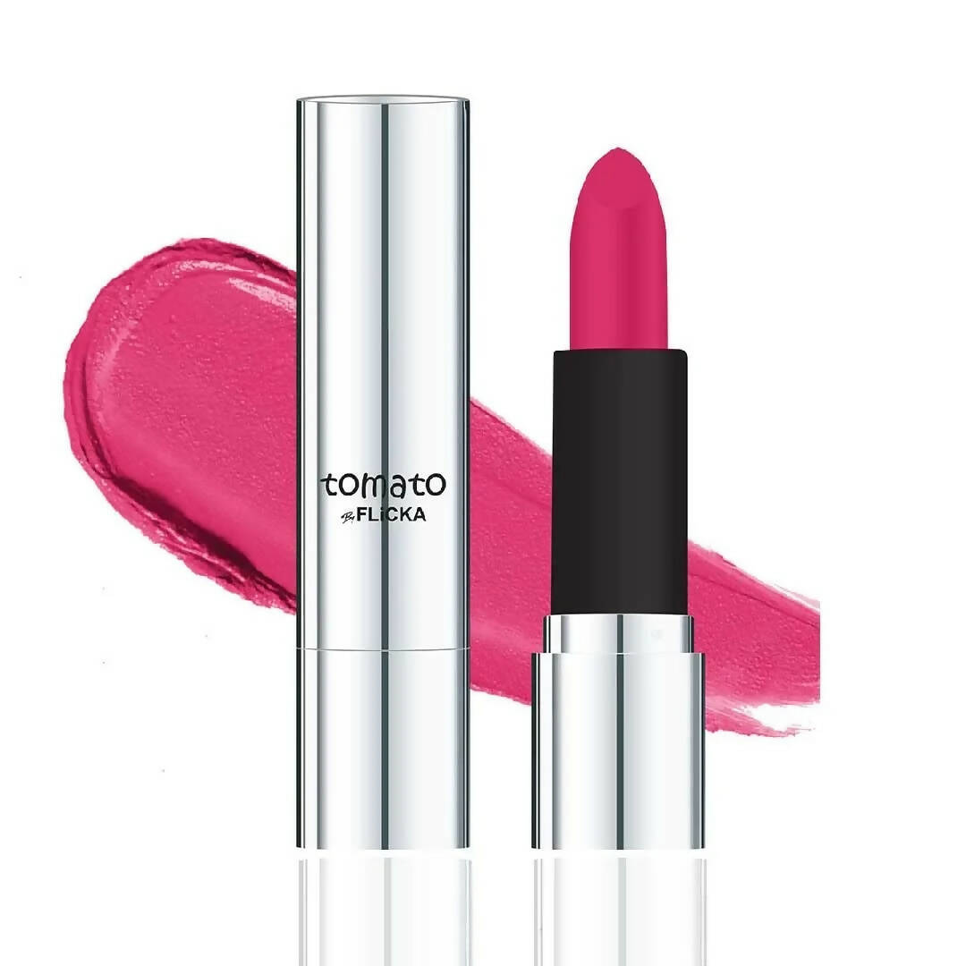 FLiCKA Tomato Matte Finish Lipstick Shade 17 - Pink - Distacart