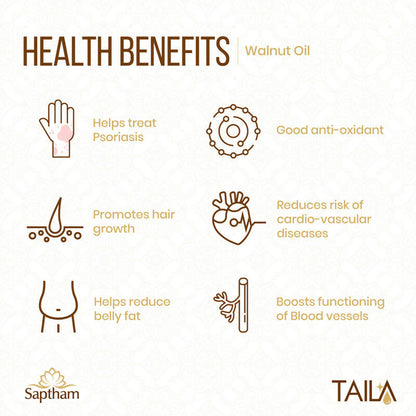 Saptham Taila 100% Wood Pressed Walnut Oil - Distacart