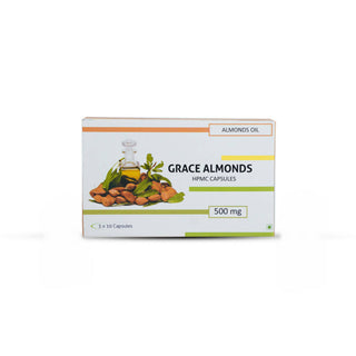 Nutra Grace Almond Oil Capsules - Distacart
