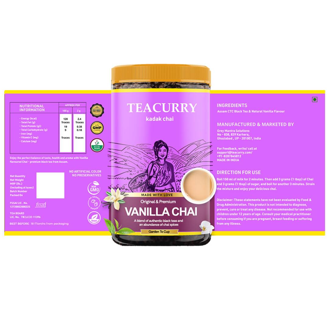 Teacurry Vanilla Chai Powder - Distacart