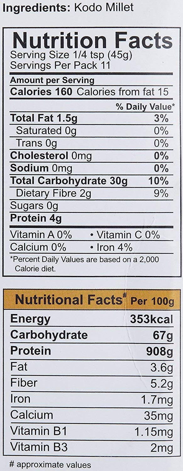 Siddhagiri's Satvyk Organic Kodo Millet - Distacart