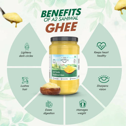 Farm Naturelle A2 Vedic Sahiwal Ghee - Desi Cow Ghee - Distacart