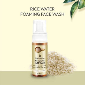 Glamveda Rice Water Fairness Foaming Face Wash