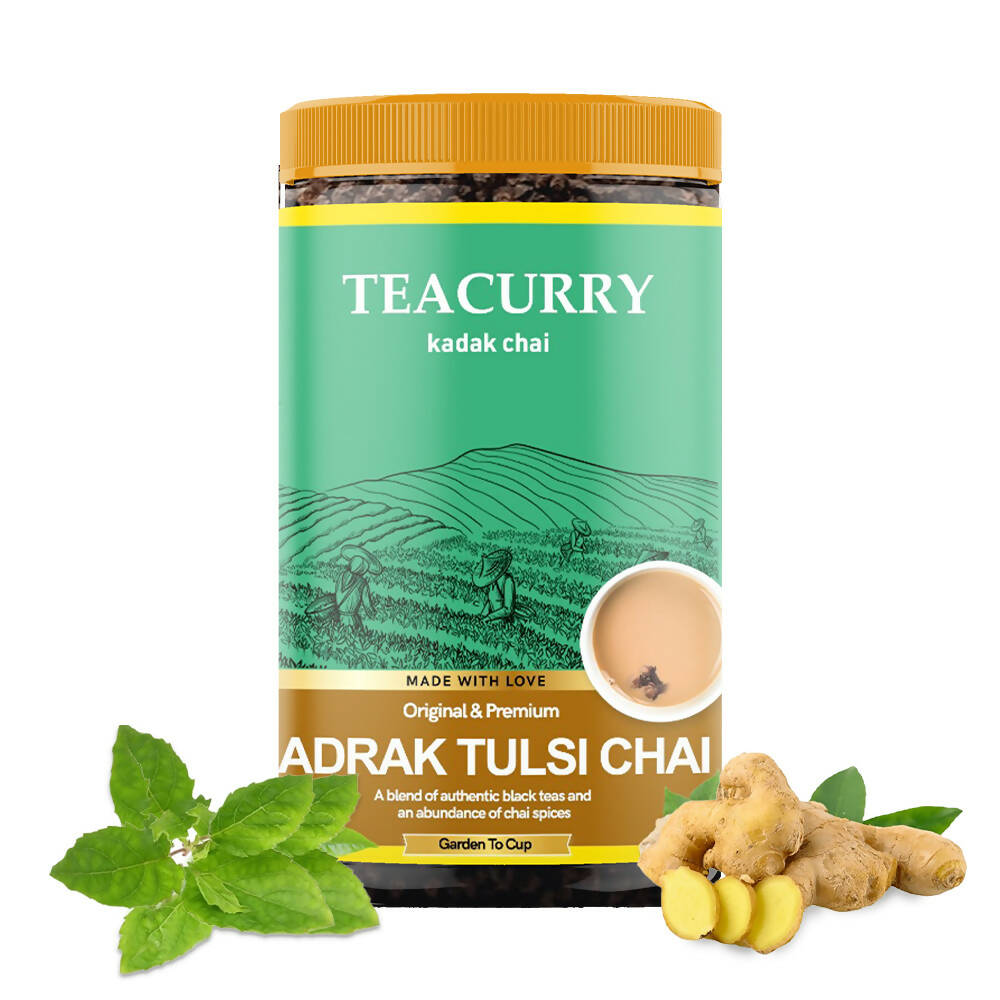 Teacurry Adrak Tulsi Chai Powder - Distacart