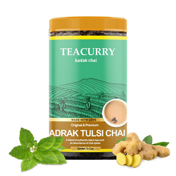 Teacurry Adrak Tulsi Chai Powder - Distacart