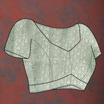 Thumbnail for Lorenvalley Fashion Skyblue Cotton Woven Design with Zari Weaving Design Saree - Distacart