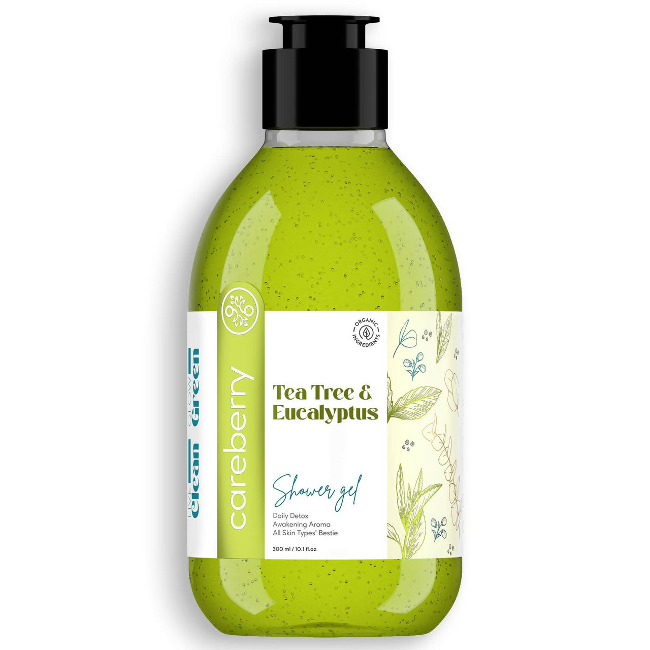 Careberry Tea Tree & Eucalyptus Oil Shower Gel - Distacart