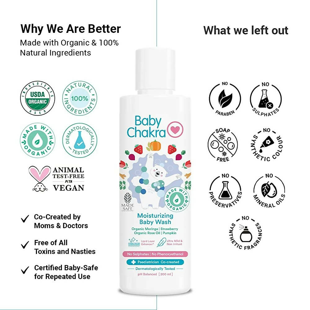 BabyChakra Moisturizing Baby Wash - Distacart