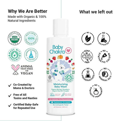 BabyChakra Moisturizing Baby Wash - Distacart