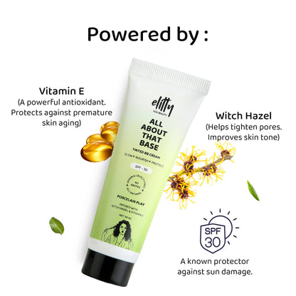 Elitty All About That Base Tinted BB Cream with SPF 30 - Porcelain Play - Distacart