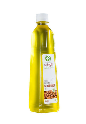 Siddhagiri's Satvyk Organic Wood Pressed Groundnut Oil