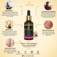 Thumbnail for Tamas Pure Ayurveda 100% Natural Rose Geranium Essential Oil - Distacart