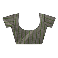 Thumbnail for Vamika Paithani Green Cotton Silk Weaving Saree (Paithani Green) - Distacart