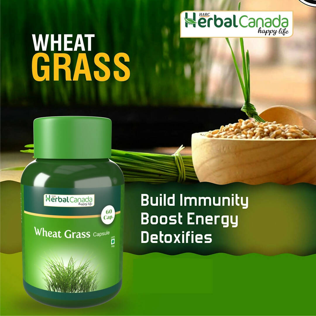 Herbal Canada Wheat Grass Capsules - Distacart