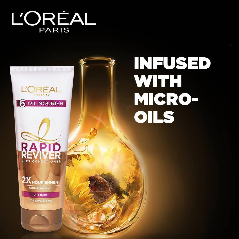 L'Oréal Paris 6 Oil Nourish Rapid Reviver Deep Conditioner - Distacart