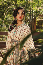 Thumbnail for Juniper Women Ivory Rayon Printed Tiered Dress - Distacart