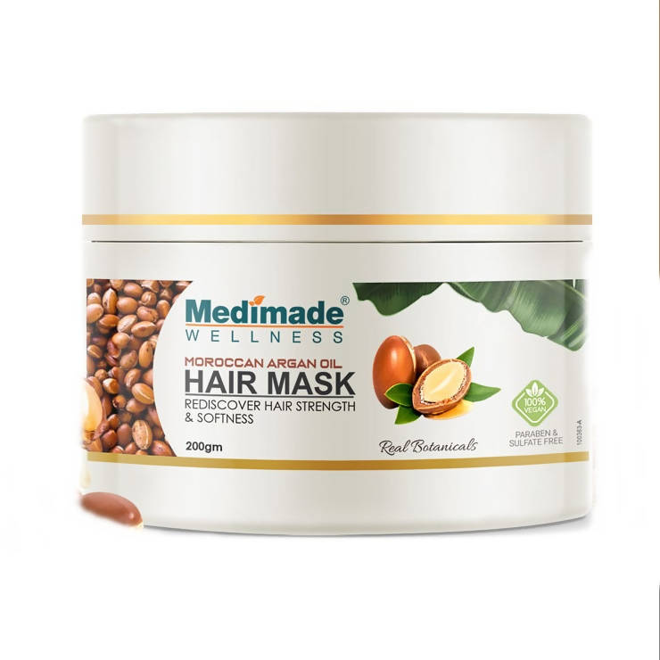Medimade Wellness Moroccan Argan Oil Hair Mask - Distacart