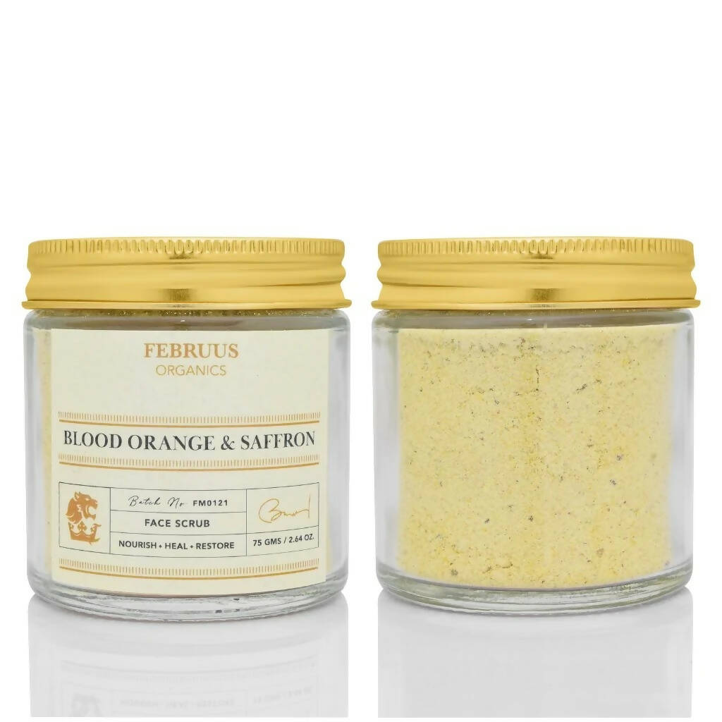 Februus Organics Blood Orange & Saffron Facial Scrub - Distacart