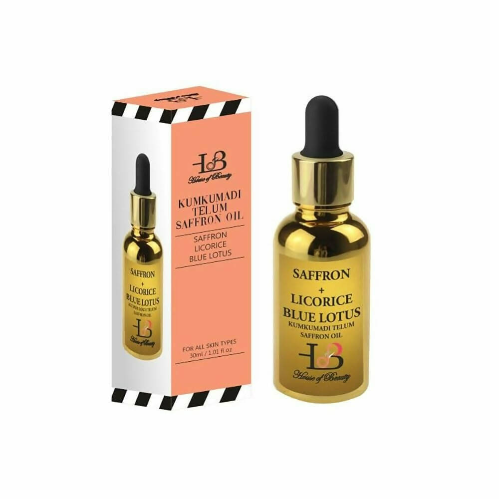 House of Beauty Kumkumadi Telum (Saffron Oil), Saffron Night Serum Facial Oil - Distacart