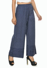 Thumbnail for Mominos Fashion Moeza Reyon Cotton Grey Color Chikan Work Palazzo