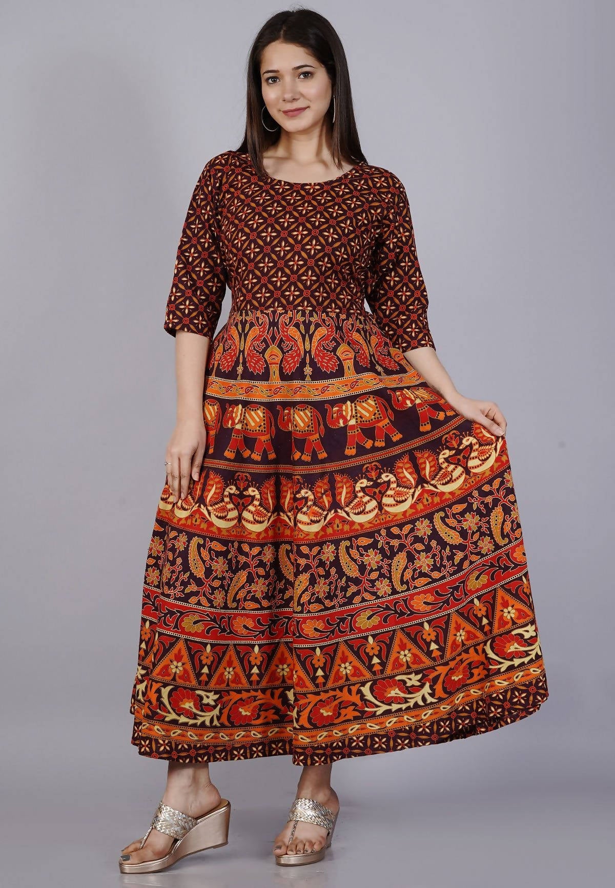 Vamika Multicolor Cotton Printed Party/Casual Wear Kurti (GAM17K)