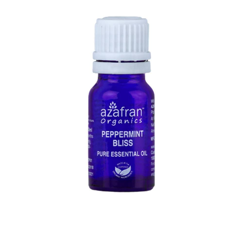 Azafran Organics Peppermint Bliss Pure Essential Oil - Distacart