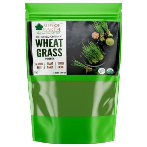 Bliss of Earth Certified Organic Wheat Grass Powder - Distacart