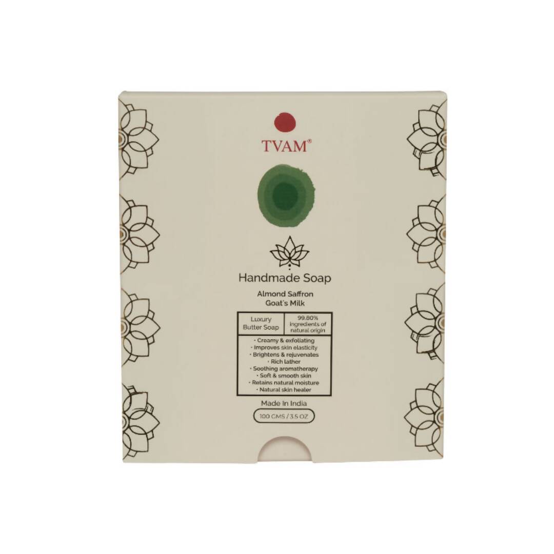 Tvam Handmade Soap – Almond Saffron Goat's Milk - Distacart