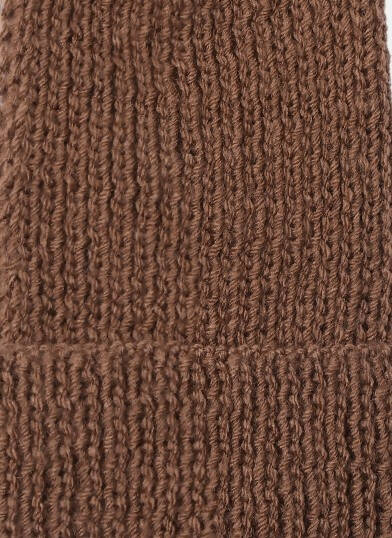 Chutput Kids Woollen Hand Knitted Pom Pom Detailed Cap - Brown - Distacart