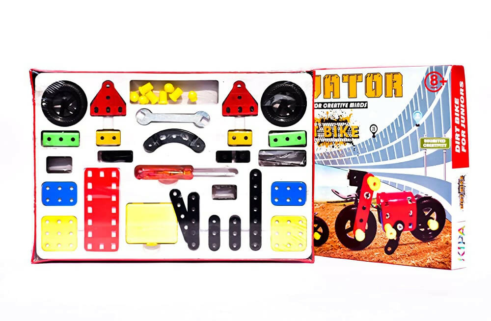 Kipa Model Building Metal Construction Based Educational Creative Toys for Creative Minds Kit Dirt Bikes for Juniors - Distacart